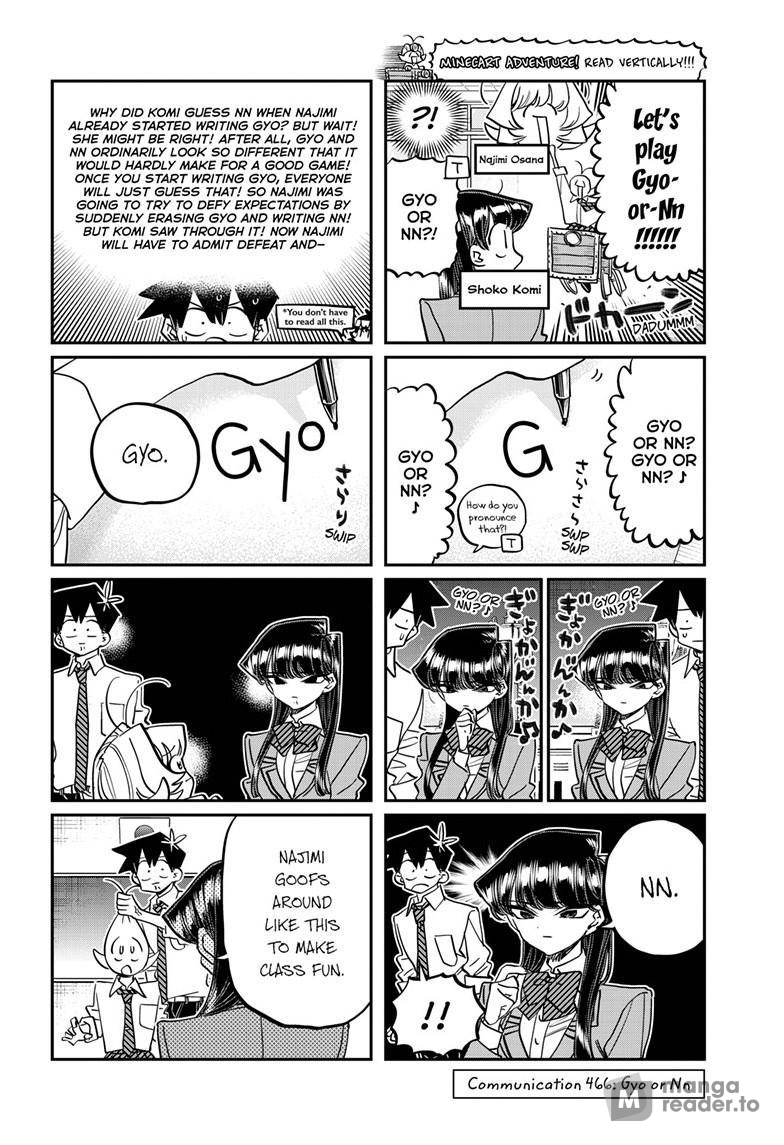 Komi Can’t Communicate, Chapter 466 image 1